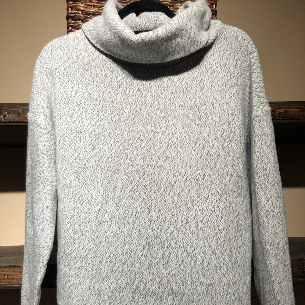 Fleece turtleneck sweater